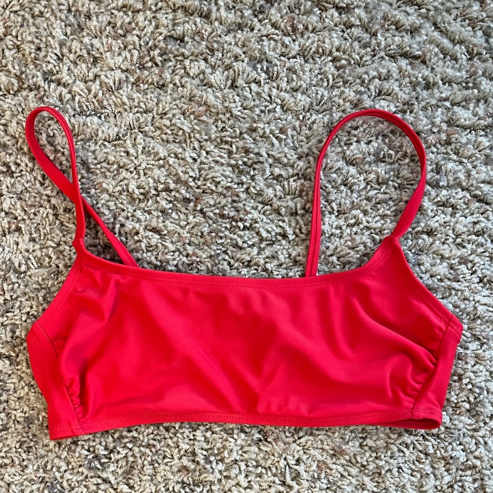 Red bikini top not padded size small